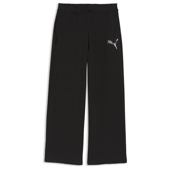 Puma Γυναικείο παντελόνι φόρμας Essentials Graphics Bedazzled Slouchy Pants